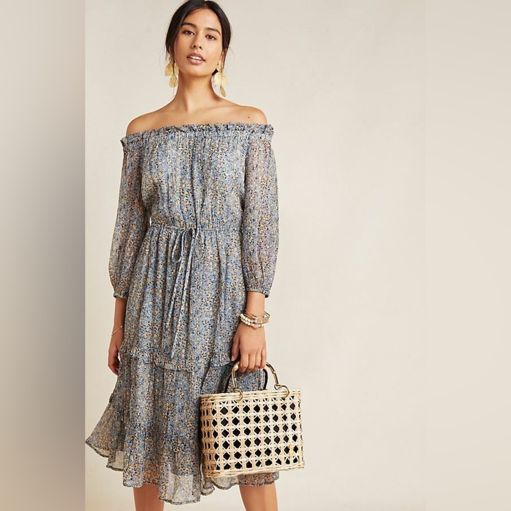Anthropologie off the shoulder dress